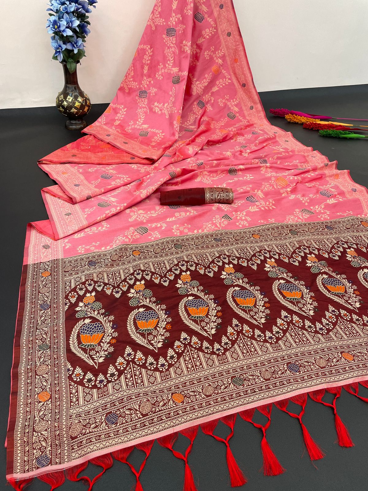 Dulhan By Aab Handloom Raw Silk Wedding Saree wholesale market in Surat with price